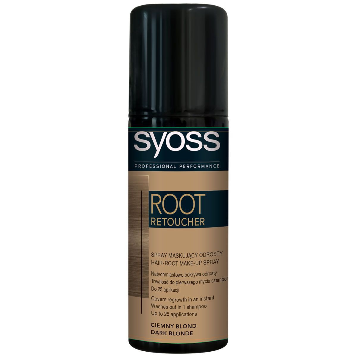 Syoss sakņu retušēšanas sprejs tumši blondam 120ml