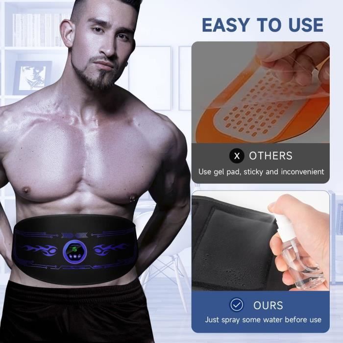 Entrenador muscular abdominal eléctrico EMS Entrenador muscular abdominal EMS Traducción abdominal EMS - No