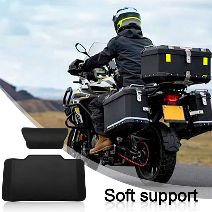 Universell motorsykkelryggpute-1, svart, standard, aluminiums toppbokskomfort, motorsykkeltilbehør ingen