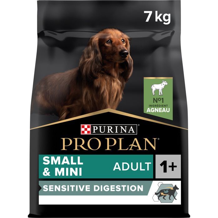 PRO PLAN Small & Mini Adulto Digestión Sensible Rico en Cordero - 7 KG - Croquetas para perros adultos de razas pequeñas