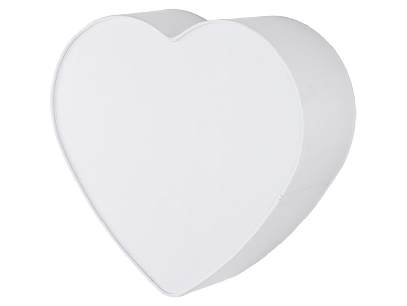 Lampa dziecięca Heart 2-punktowa tkaninowa biała