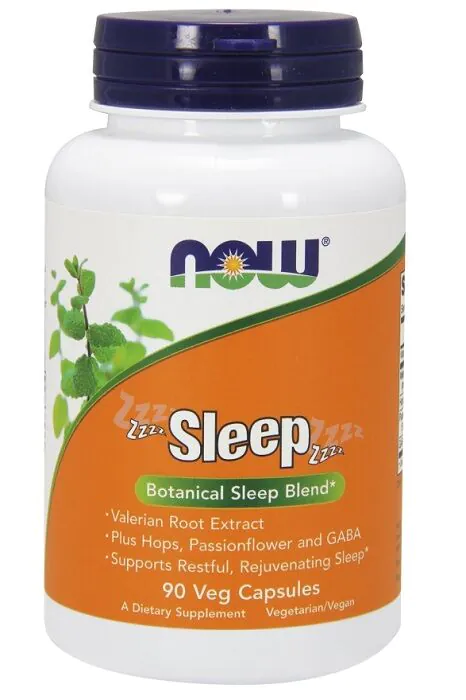 Now Foods Sleep, Preparat poprawiający jakość snu, Kapsułki