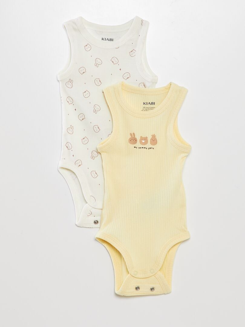 Conjunto de 2 bodys - BLANCO
