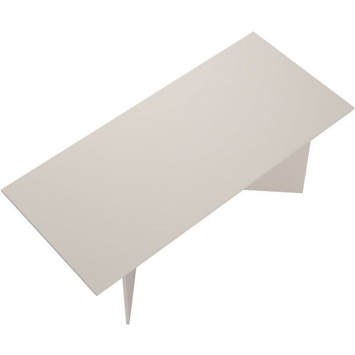 Table à manger FAMILY – Forme rectangulaire – Finition beige cachemire – 6 personnes – 200 x 90 x 76 cm