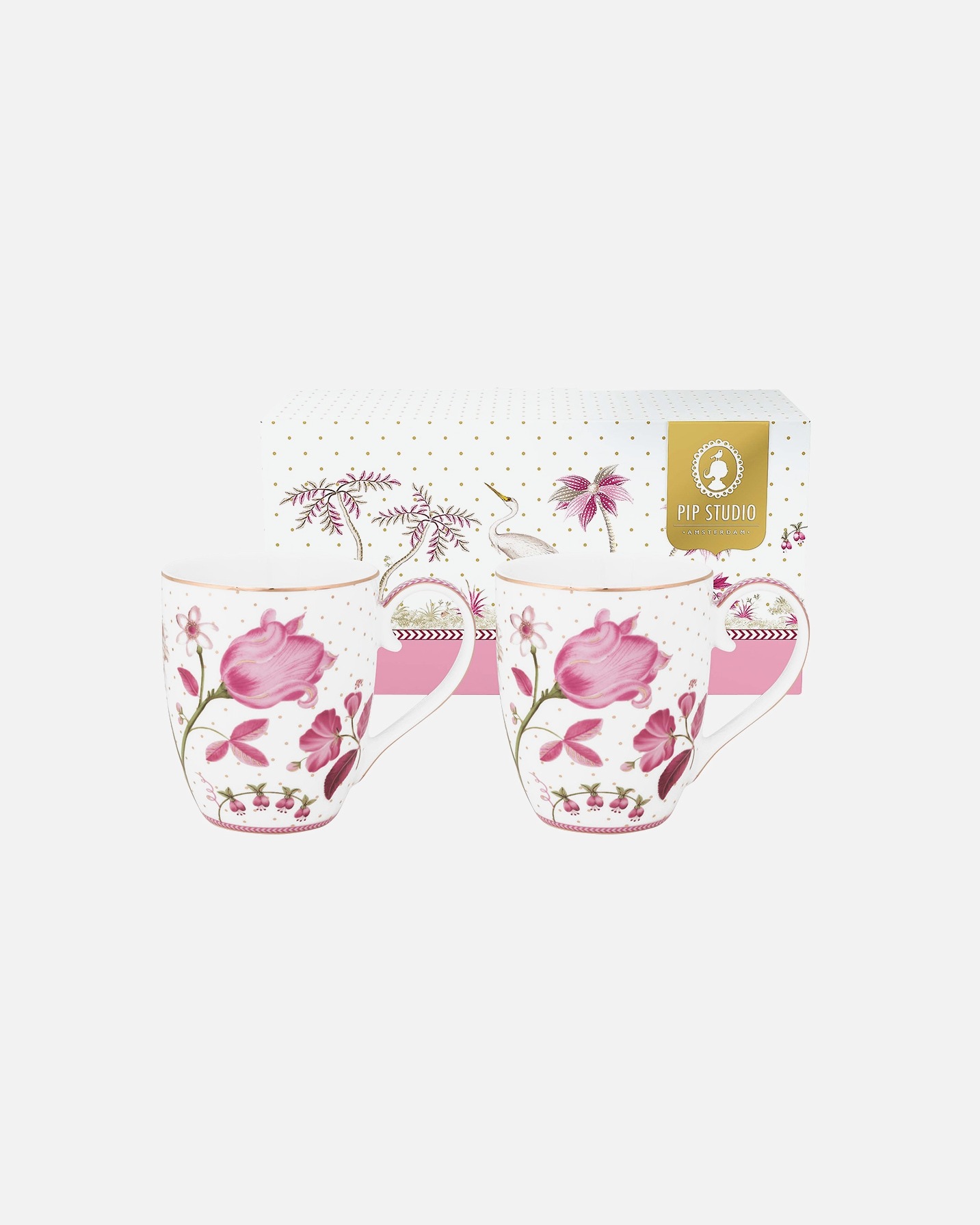 PIP Studio Becher „Jolie Heron“, 2er-Set – 1 Stück