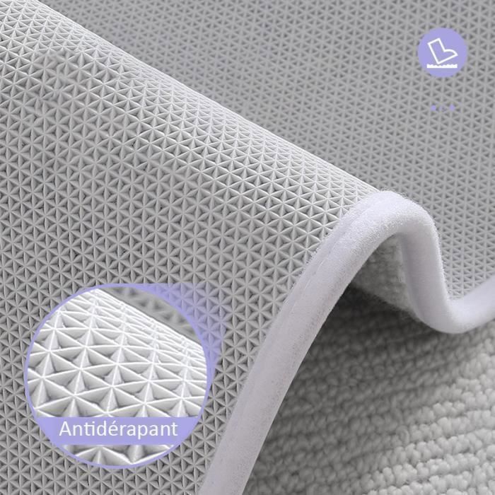 Tapis Cuisine Antidérapant 45 x 150 cm Tissé Tapis de Couloir Tapis de Cuisine Devant Evier Lavable Anti-saleté