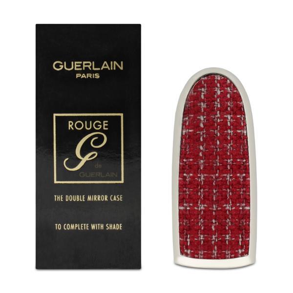Astuccio per rossetto Guerlain Rouge con doppio specchio in tweed a Parigi