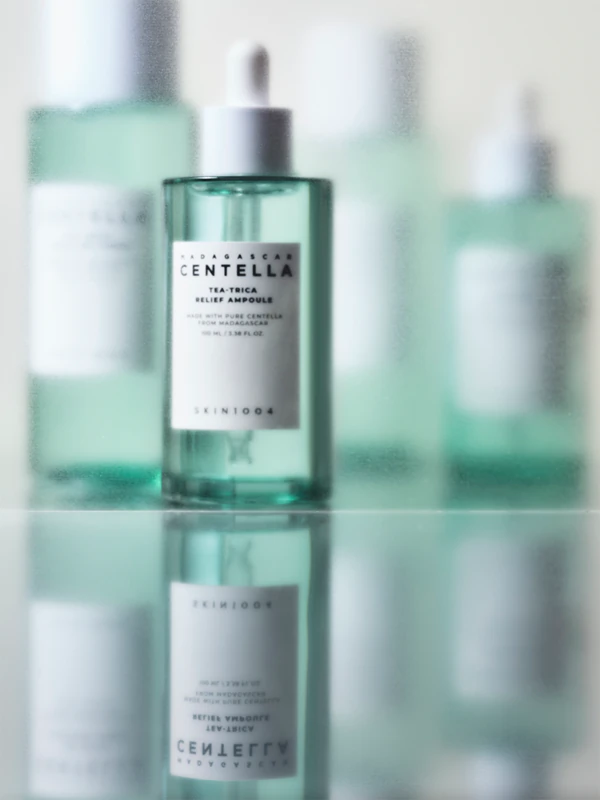 SKIN1004 Madagascar Centella Tea-Trica Relief Ampoule Sérum facial calmante para pele problemática