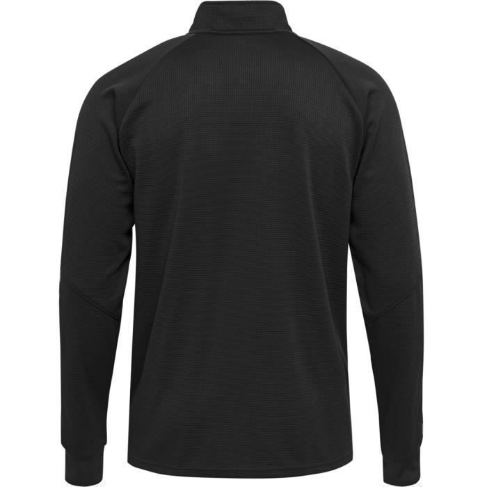 Jaqueta infantil - Hummel - Authentic Poly Zip - Preta/Branca - Menino - Criança