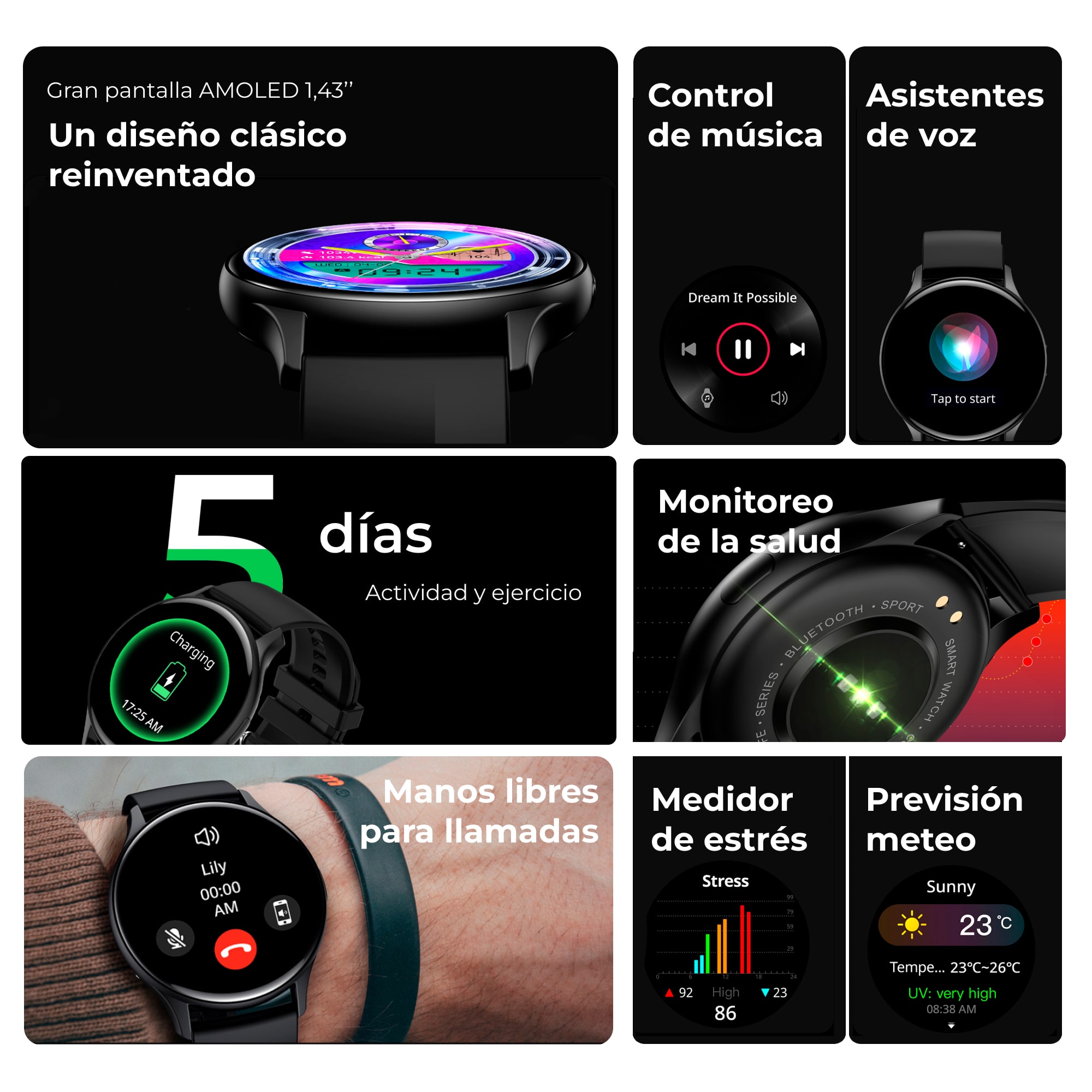  Relógio inteligente Ksix Core