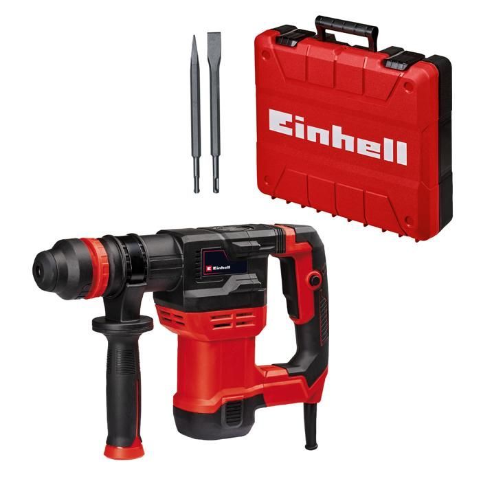 Einhell Marteau Démolisseur TE-DH 5 (5 J, mandrin SDS-Plus, poignée anti-vibration) Livré avec coffret E-Box