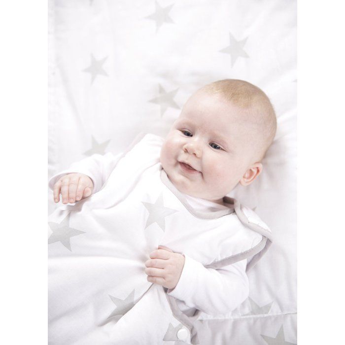 Cambiador - ROBA - LITTLE STARS - 85 x 75 cm - Blanco con estrellas grises