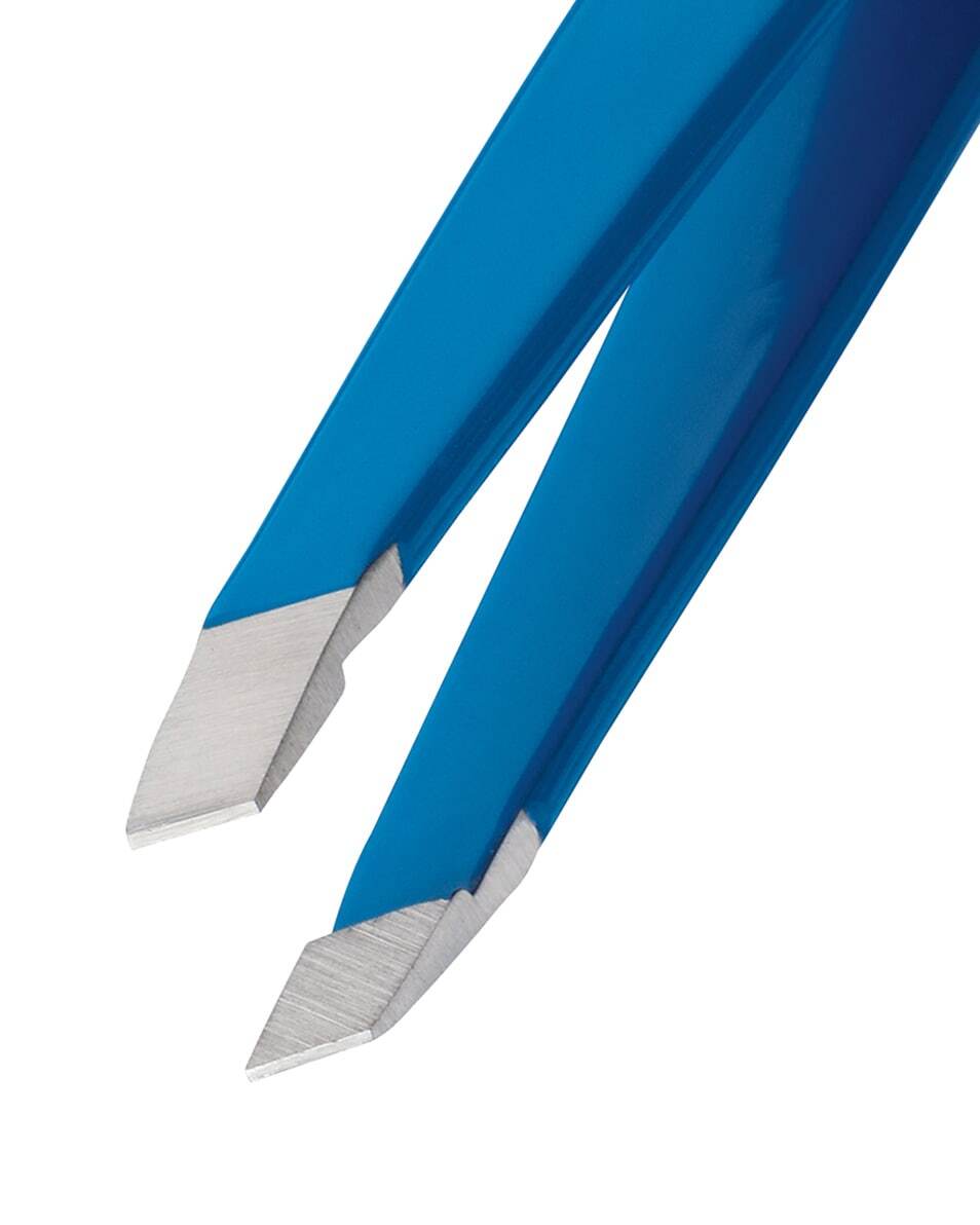 TWEEZERMAN MINI SLANT TWEEZER BAHAMA BLUE