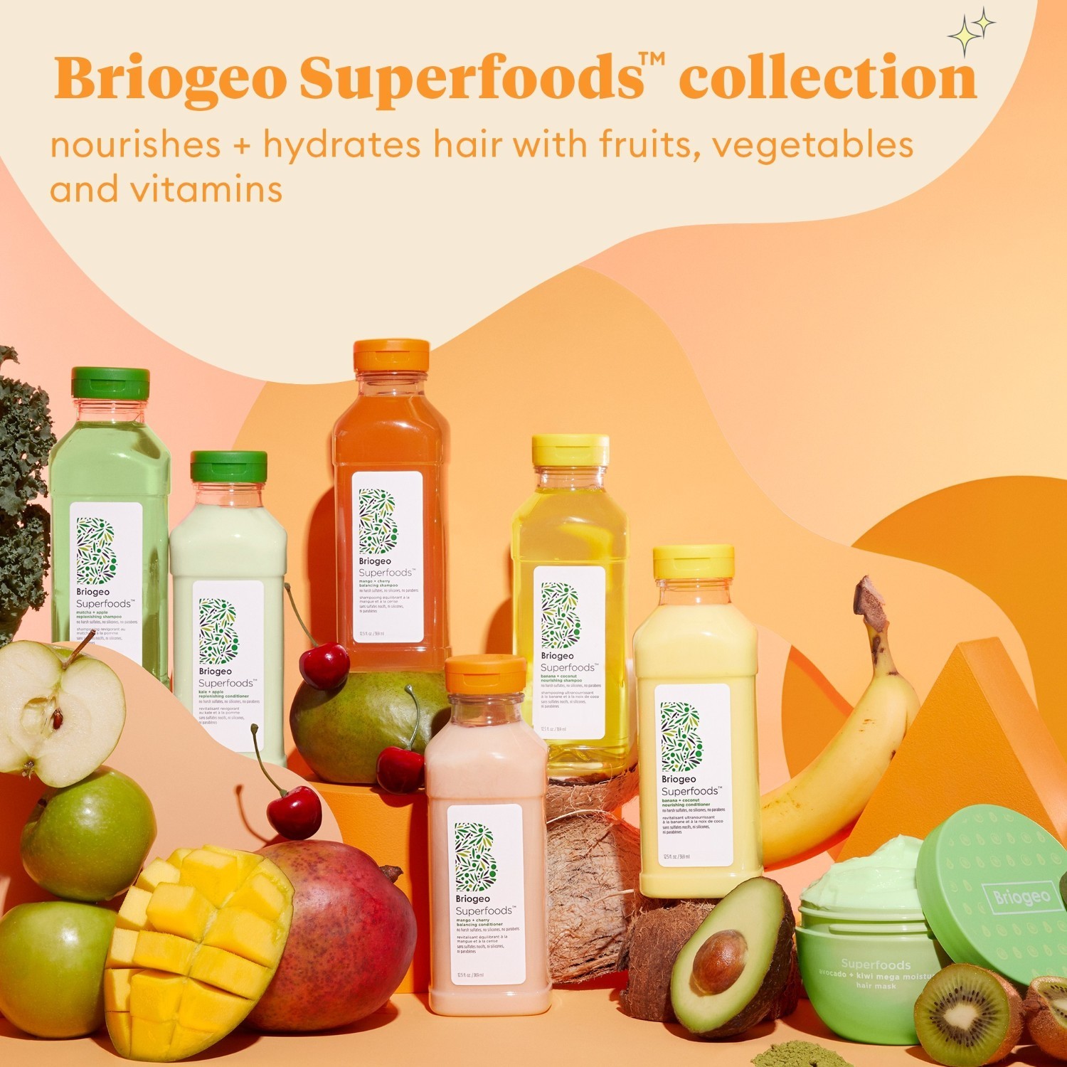 Briogeo vlasová maska Superfoods™ Mega hydratačná vlasová maska s avokádom a kiwi - 240 ml