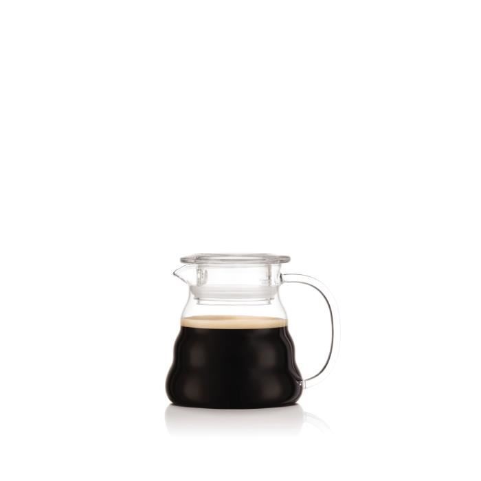 MELIOR Cafetière, filtre permanent maille inox, 5 tasses, 0.6 l