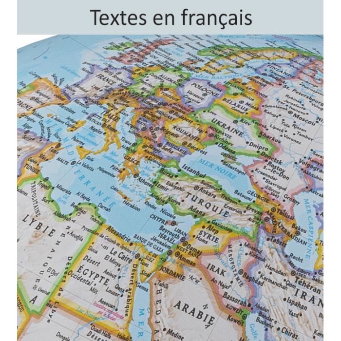 Globe terrestre NATGEO Classic - TECNODIDATTICA - Lumineux - Cartographie NATIONAL GEOGRAPHIC