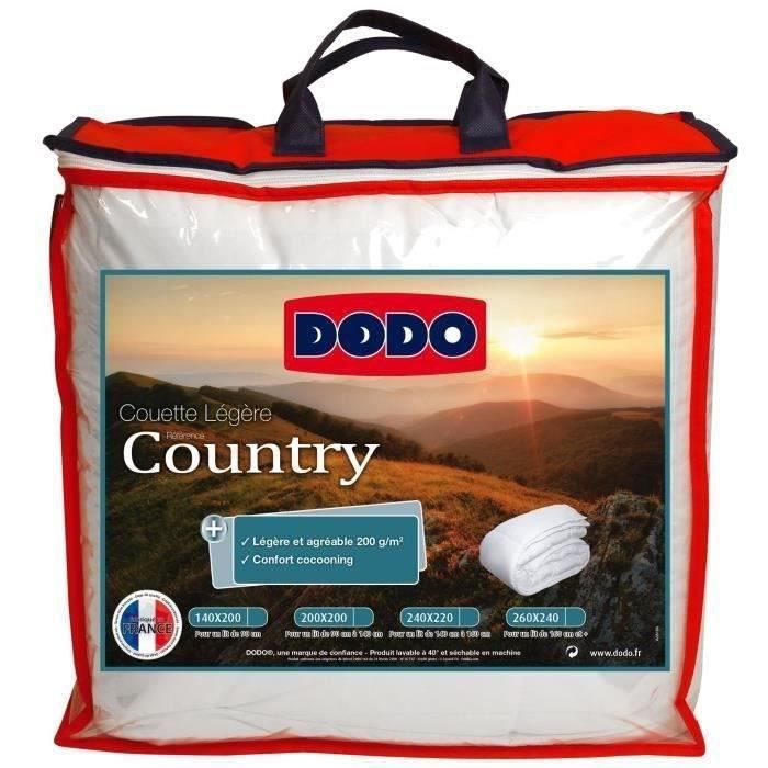 Edredón ligero DODO Country - 200 x 200 cm - Blanco