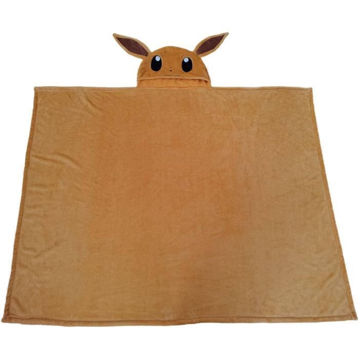 Manta polar con capucha 3D - POKÉMON - Eevee - 120 x 150 cm