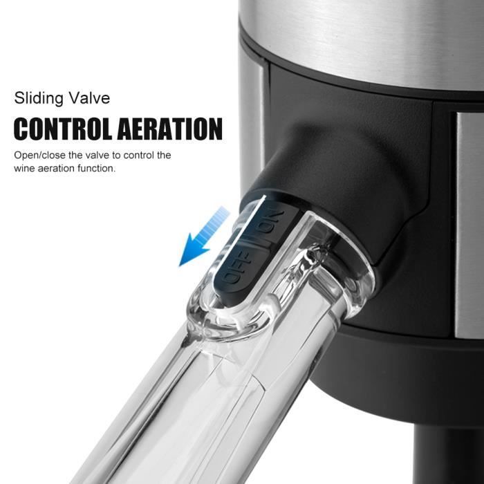 Decantador de vino eléctrico - MGS - KD-4 - Plateado - Acero inoxidable - Fácil de usar