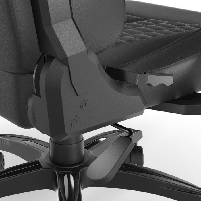 CORSAIR - Office Chair - Gaming Chair - TC100 RELAXED - Faux Leather - Ergonomic - Adjustable Armrests - Black -