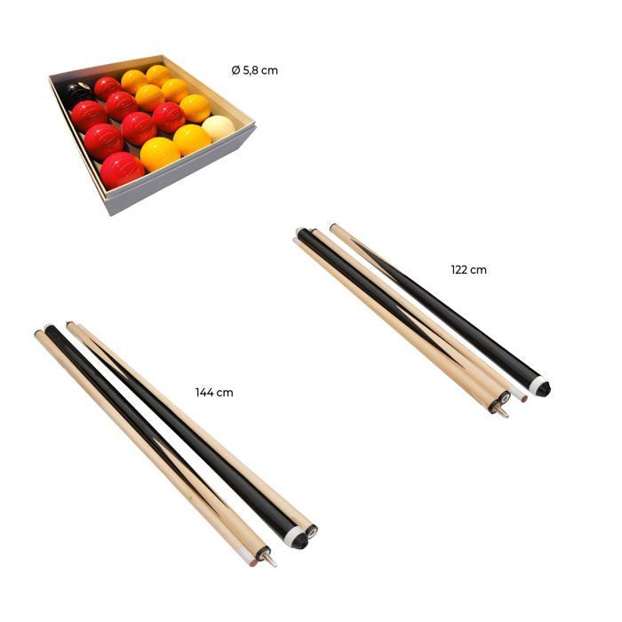 Pack complet billard pool en résine et bois - Pool - Rendez-Vous Déco