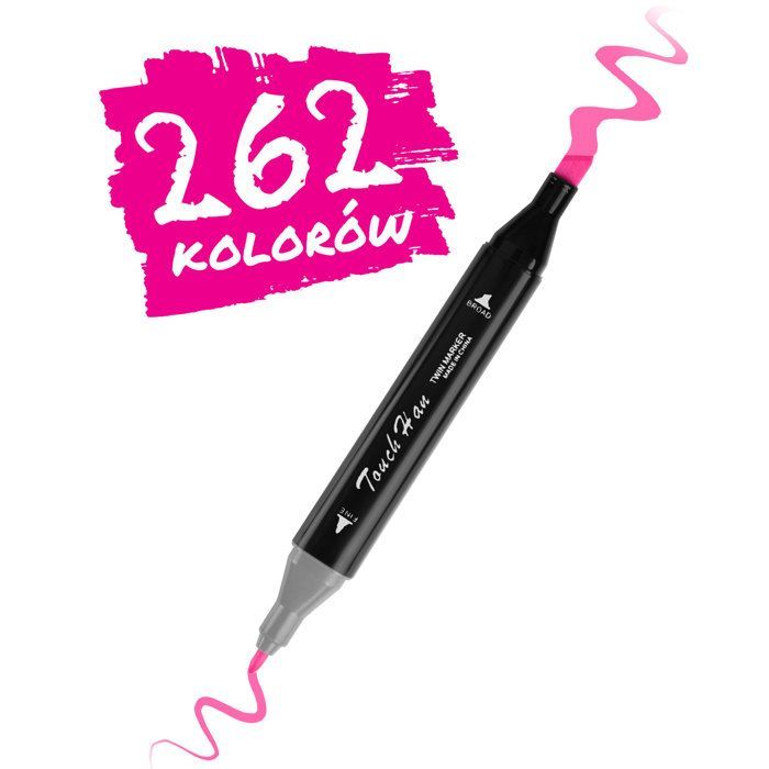 Alcoholmarkers - JANSHOP - 262 stuks - NK-915 - Dubbele punt - Verzadigde kleuren - Alcoholinkt