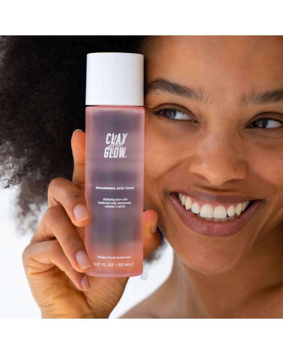 Loțiune tonică hidratantă cu acid hialuronic CLAY AND GLOW