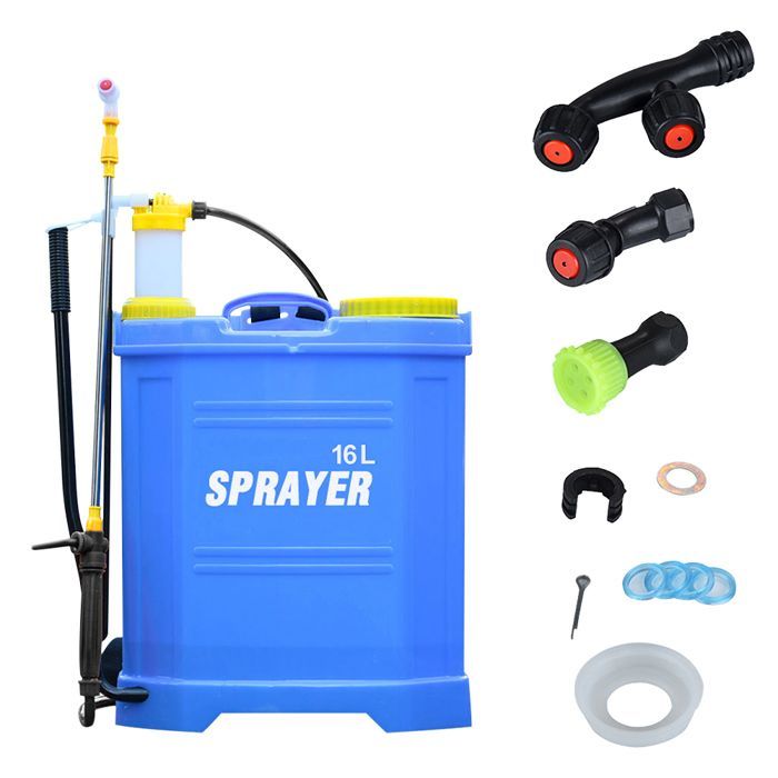 Pulverizador de mochila MIPAN, pulverizador a presión de 16 L para el cuidado de plantas y pesticidas - Azul