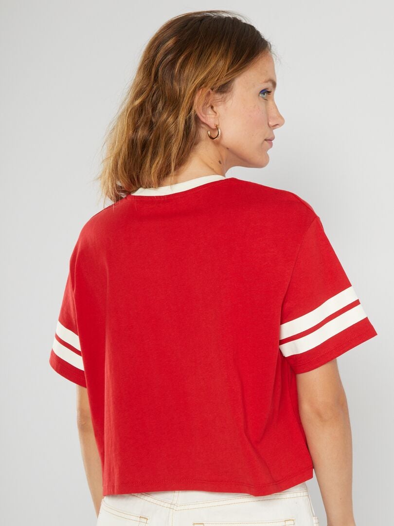 Camiseta cropped - VERMELHA