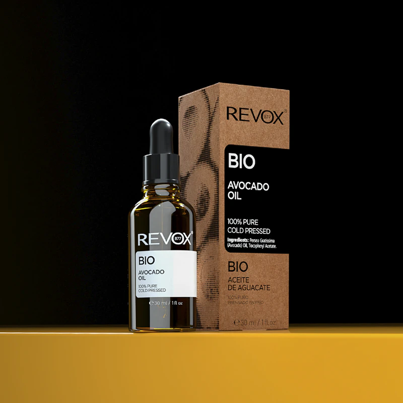 Revox B77 Óleo de Abacate BIO 100% Puro, óleo de abacate orgânico, nutritivo e hidratante.