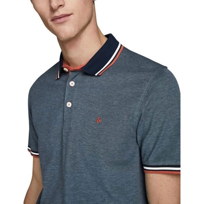 Polo de manga corta para hombre Jack & Jones 12136668-RIORED