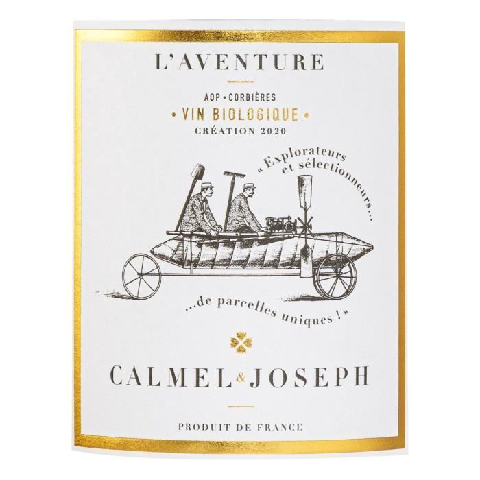 Calmel & Joseph Les Terroirs L'Aventure 2020 Corbières - Vin rouge de Languedoc - Bio