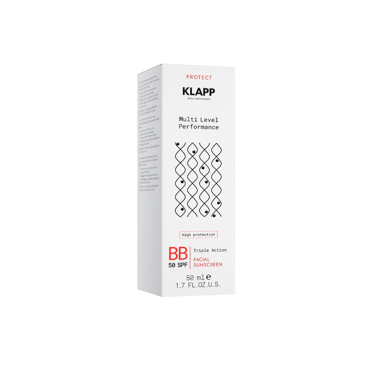 Klapp Multi-Level Performance Trojitý opaľovací krém na tvár BB SPF 50 - 50 ml