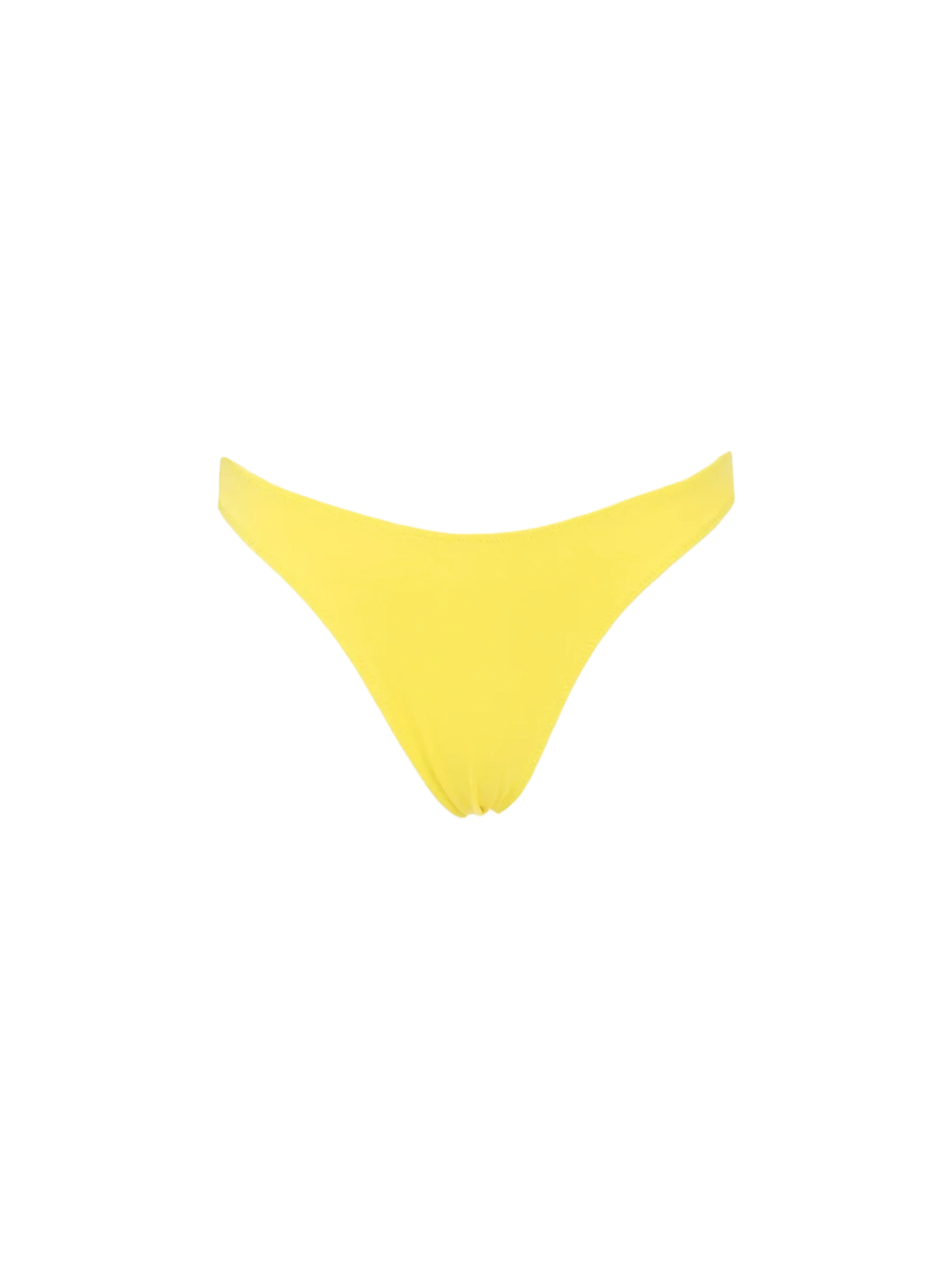 Culotte de bain taille haute jaune pâle Naomi pour femme