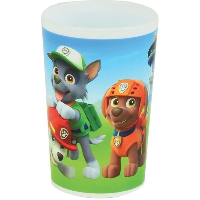 Lot vaisselle - FUN HOUSE - PAT'PATROUILLE  - Verre, 2 Assiettes creuses Ø16 cm, couverts, gourde, gobelet et mug