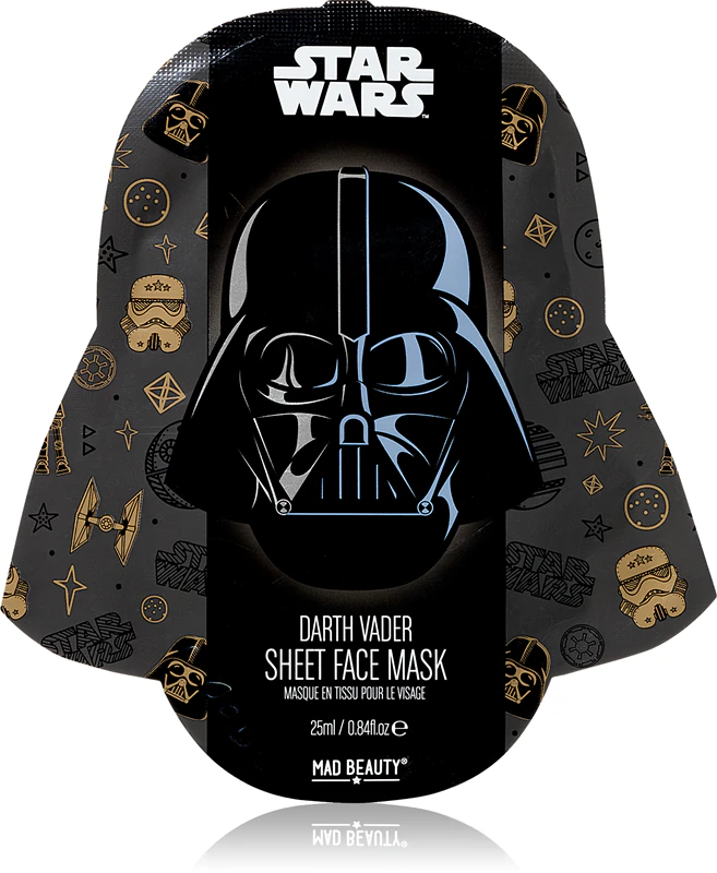 Máscara facial antioxidante Mad Beauty Star Wars Darth Vader com extrato de melaleuca