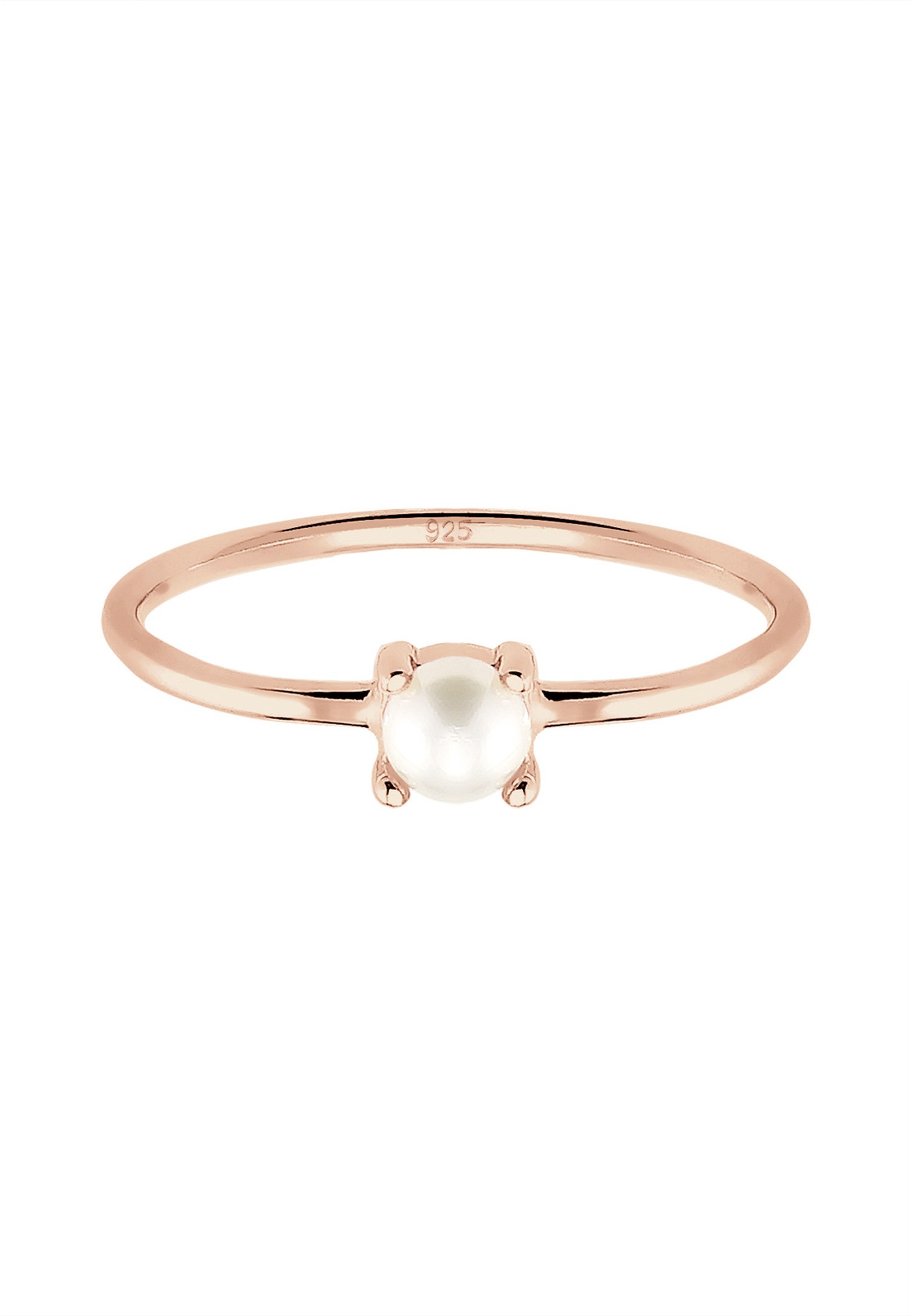 Elli Femmes Solitaire avec Perle de Culture d'Eau Douce en Argent Sterling 925