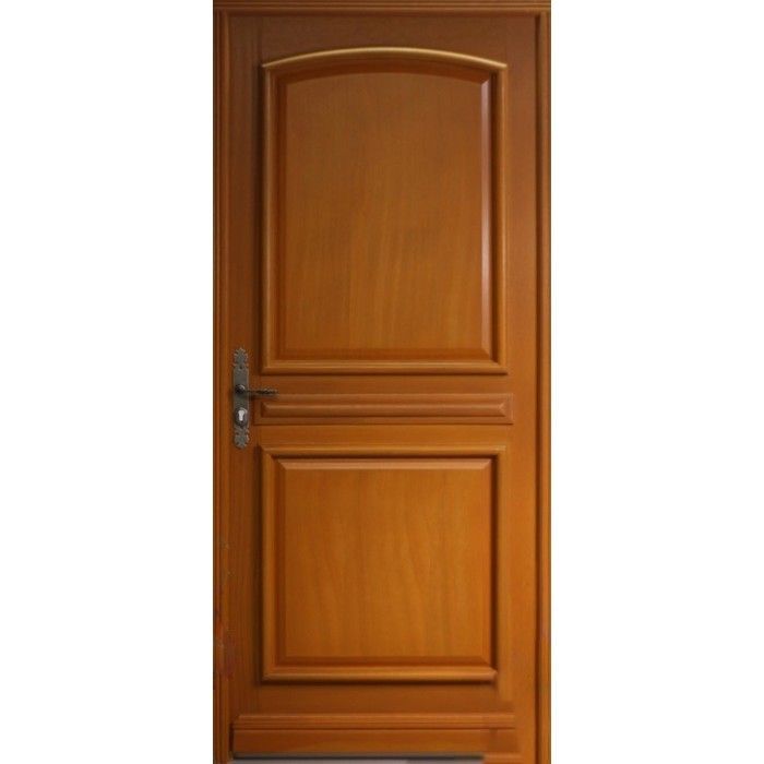 Porte d'entrée Bois Pleine Garnier, H.215xl.90 cm Côte Tableau, p.Droit