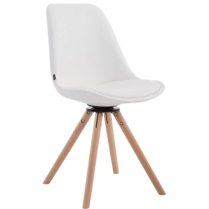 Scandinavian Chair - CLP - Calais - Faux Leather - Round Beech Wood Legs
