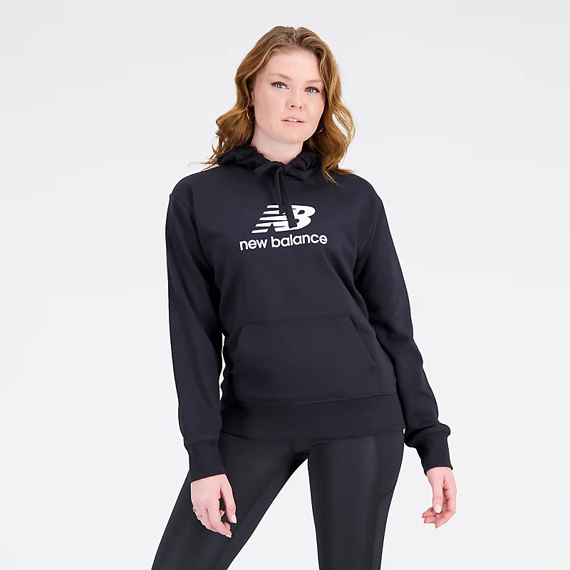 Bluzy damskie Essentials Stacked Logo – CZARNE