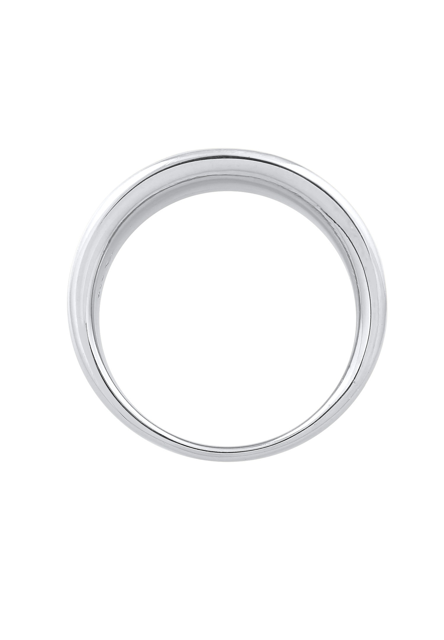 Elli Femmes Basique Élégant Ovale en Argent Sterling 925