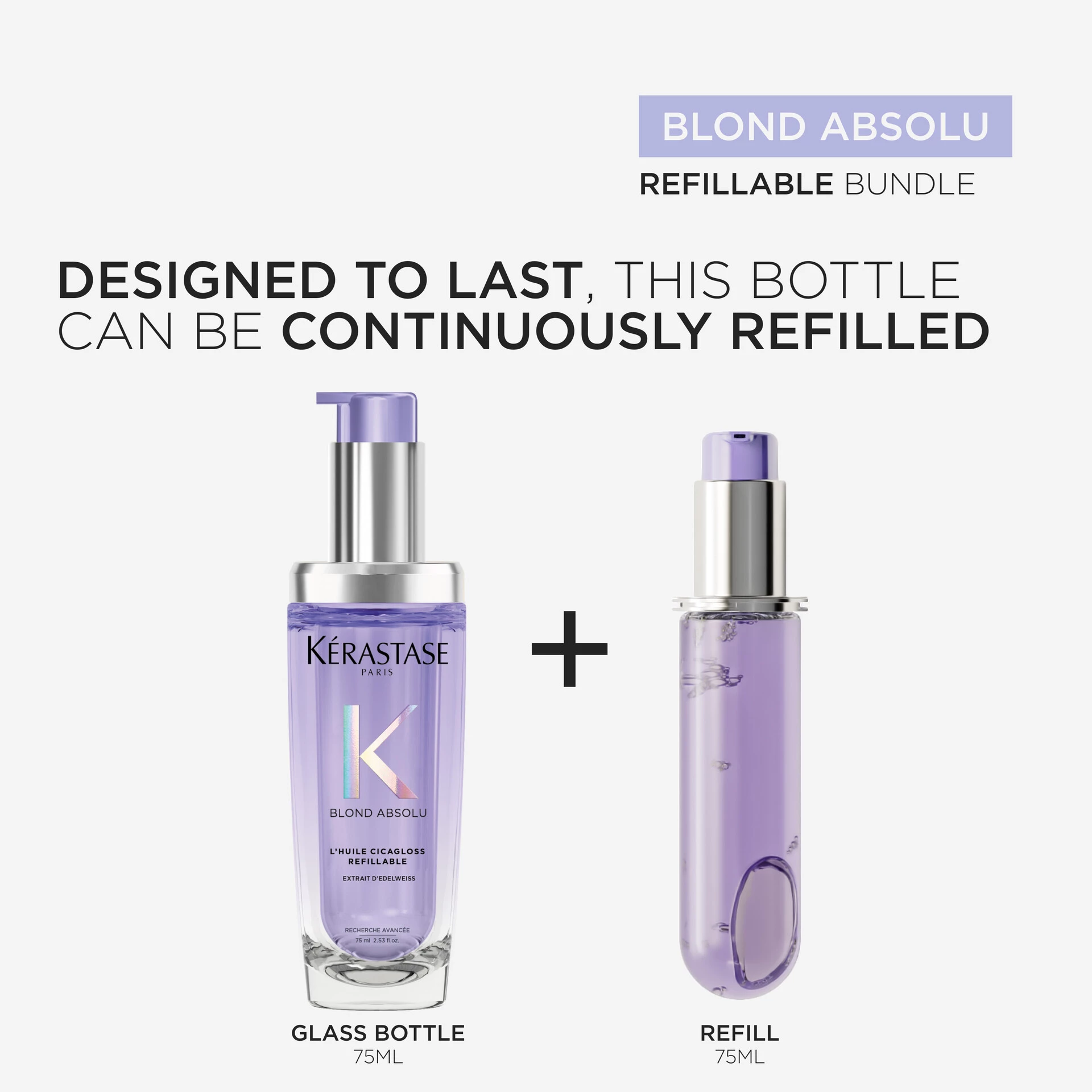 Blond Absolu L´Huile Cicagloss Ulei de păr reîncărcat 75 ml - Kérastase