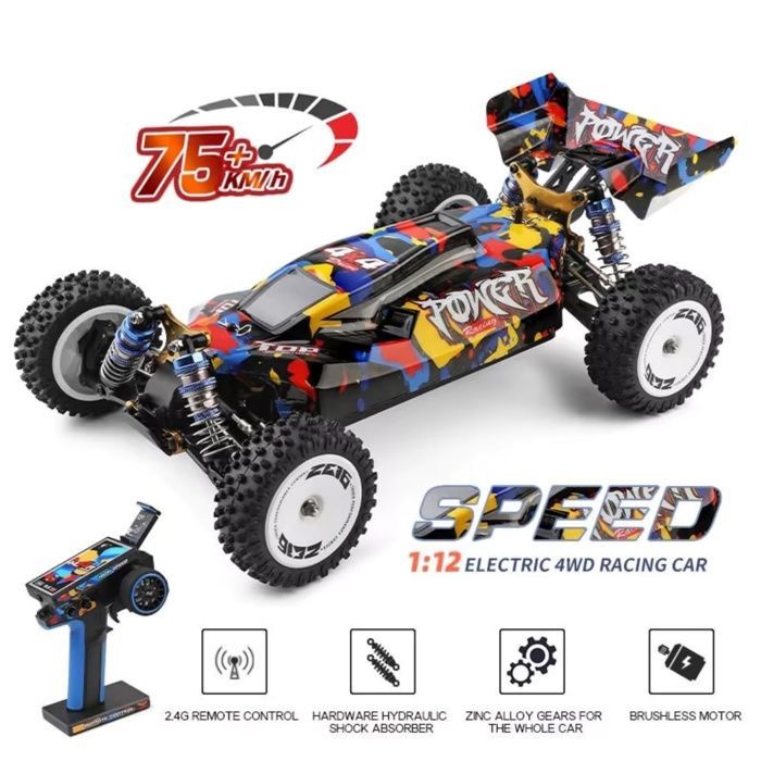 Brushless Electric RC Racing Car, 75 KM/H RTR 2.4G, 4WD, High Speed, Off-Road Drifting Toys for Kids and Adults