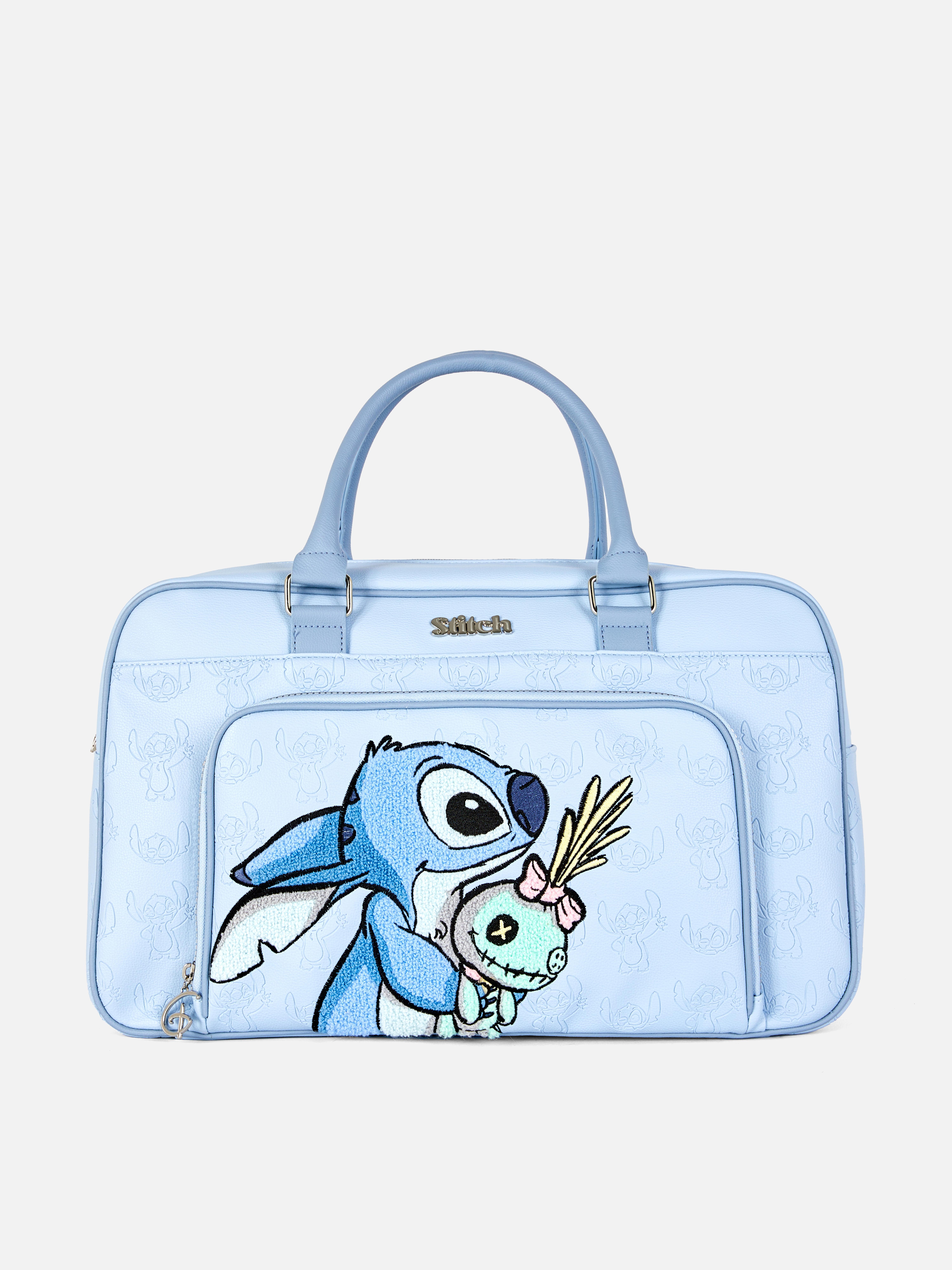 Geanta de weekend Disney Stitch O geantă de weekend Disney cu un design Stitch și Scrump și un buzunar interior și exterior spațios cu fermoar