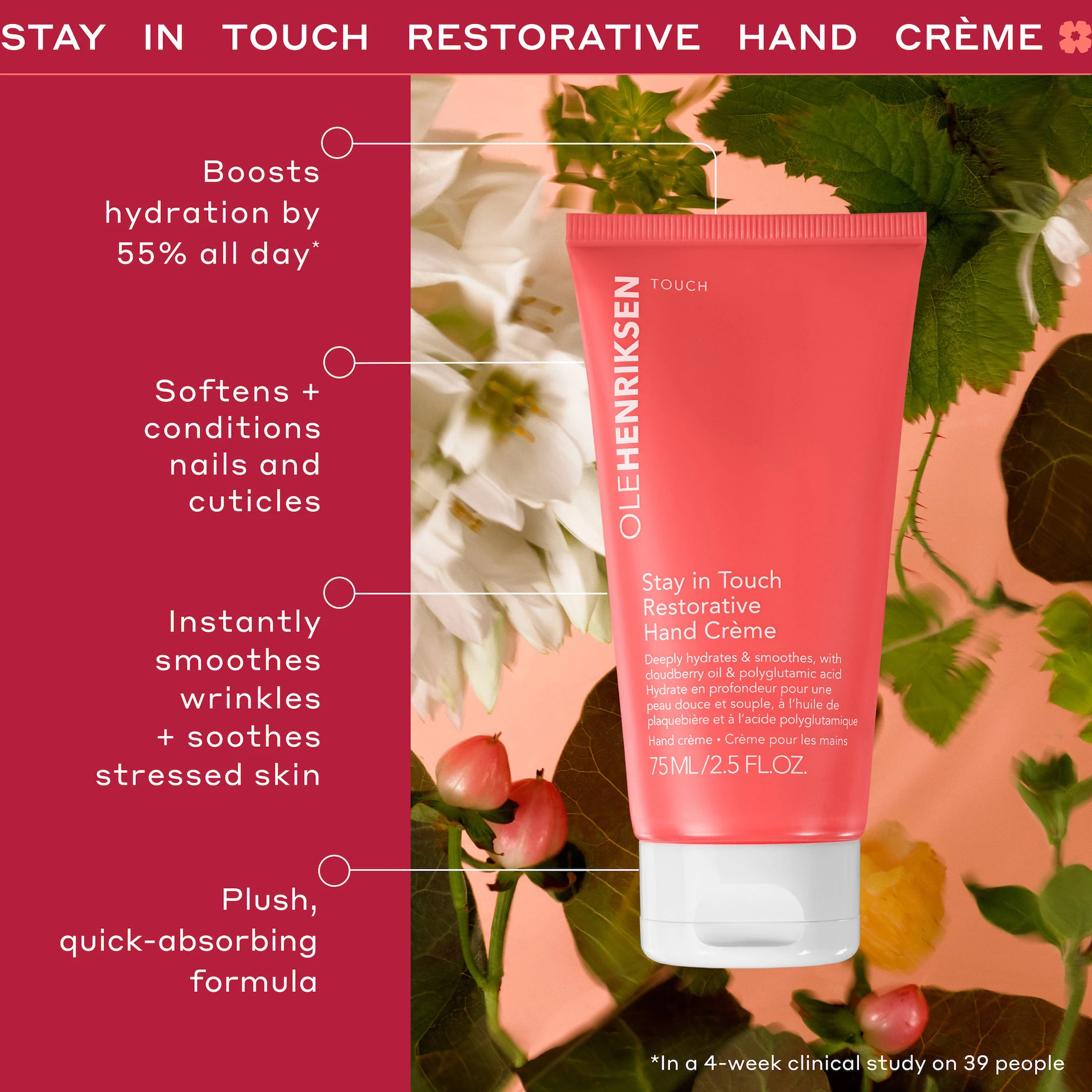 Obnavljajuća krema za ruke Stay In Touch 75 ml - Ole Henriksen