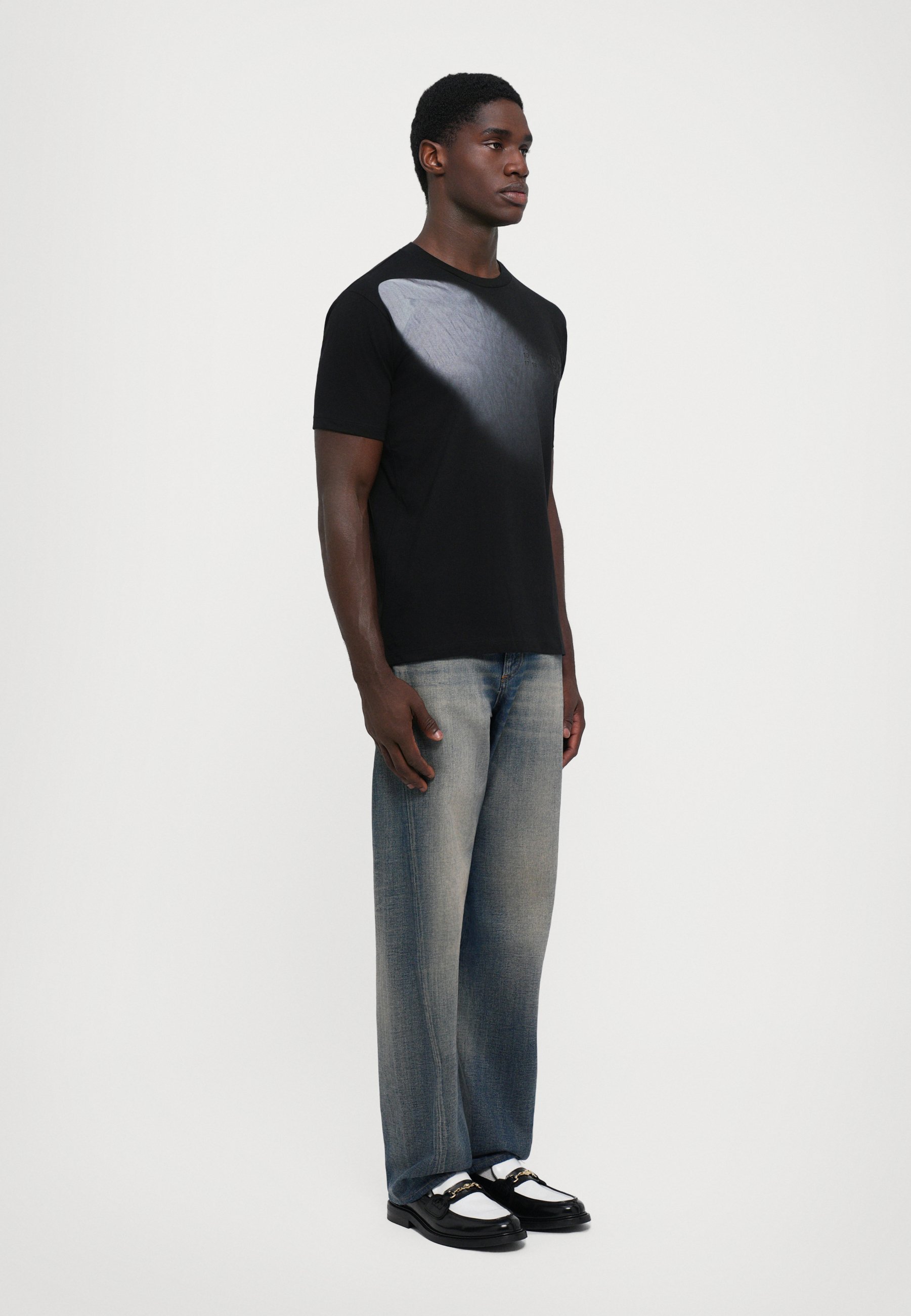 MM6 Maison Margiela T-shirt met print - zwart