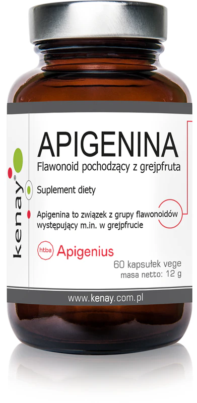 Cápsulas de suplemento alimentar Kenay Apigenina Grapefruit Flavonoid para saúde da próstata e suporte da potência