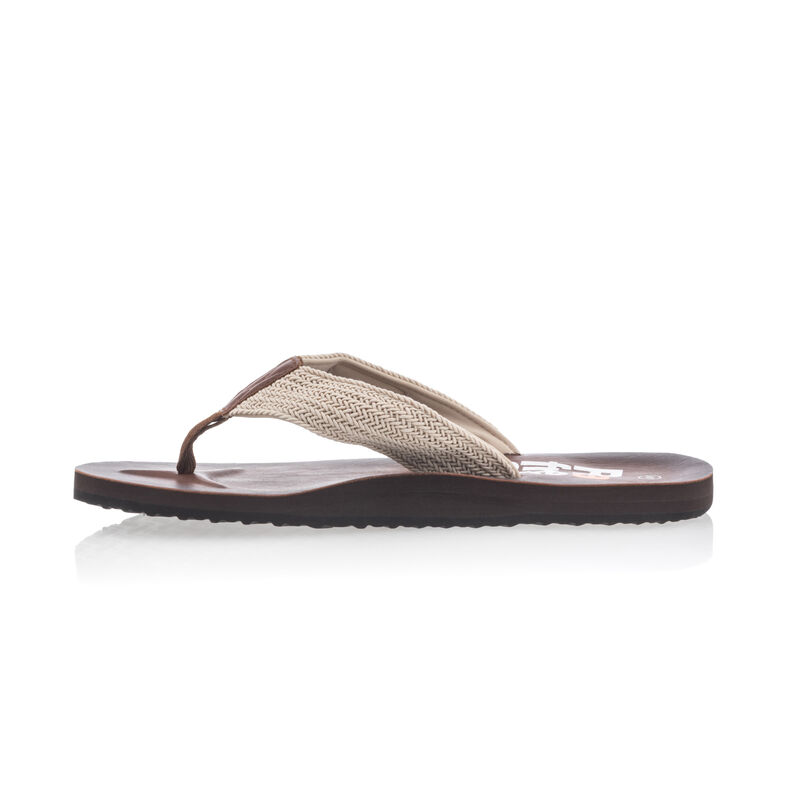 Férfi bézs színű flip-flop papucsok / tanga szandálok
