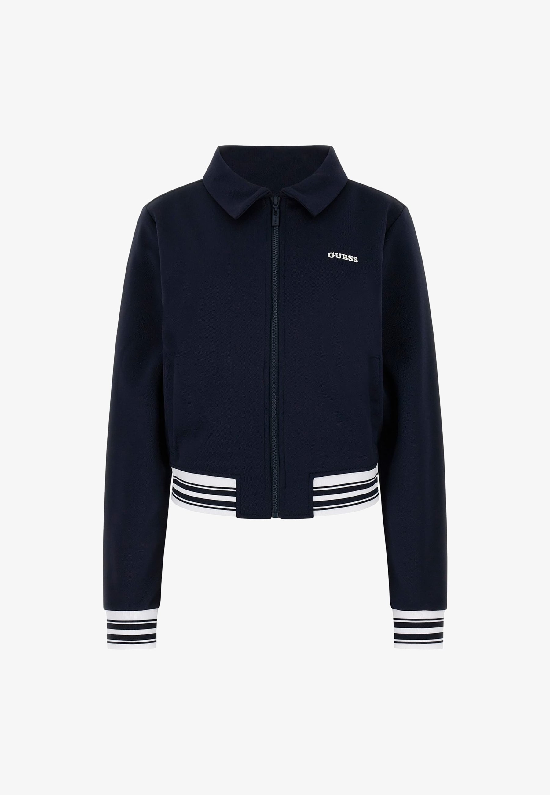 Guess sweatshirt met rits - blauw