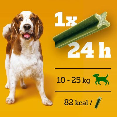 Pedigree Dentastix Fresh - Tägliche Zahnpflege für mittelgroße Hunde (10-25 kg)